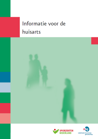 Voorblad van een brochure voor huisartsen van Spierziekten Nederland en Nederlands Huisartsengenootschap